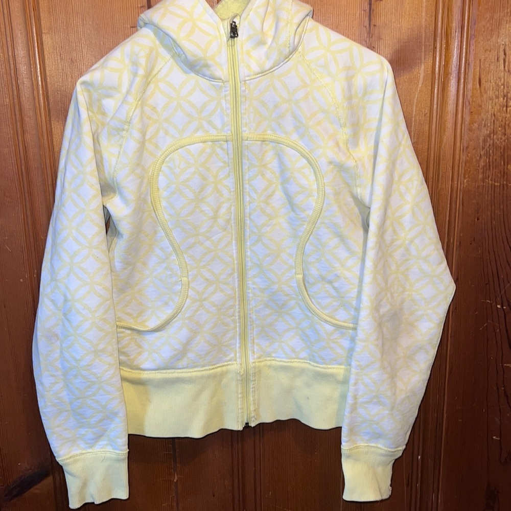 Lulelemon reversible hoodie neon yellowish green Sz. Med.